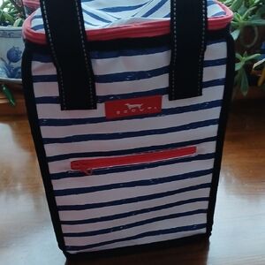 Scout Navy and White Striped Tote